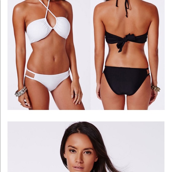 Sale Off~ Bikini White Strap Cross - Picture 3 of 3